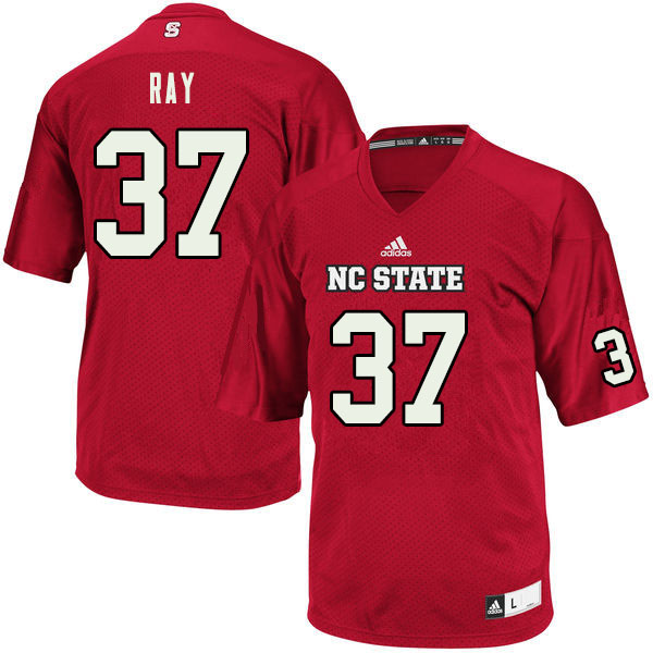 Men #37 Logan Ray NC State Wolfpack College Football Jerseys Sale-Red
